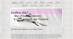 Desktop Screenshot of coiffeur-die2.de